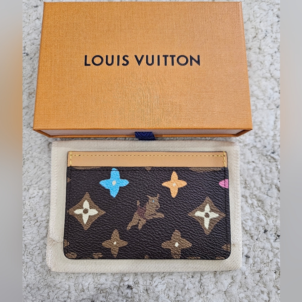Louis Vuitton Tyler The Creator Dog Print Card Wallet
